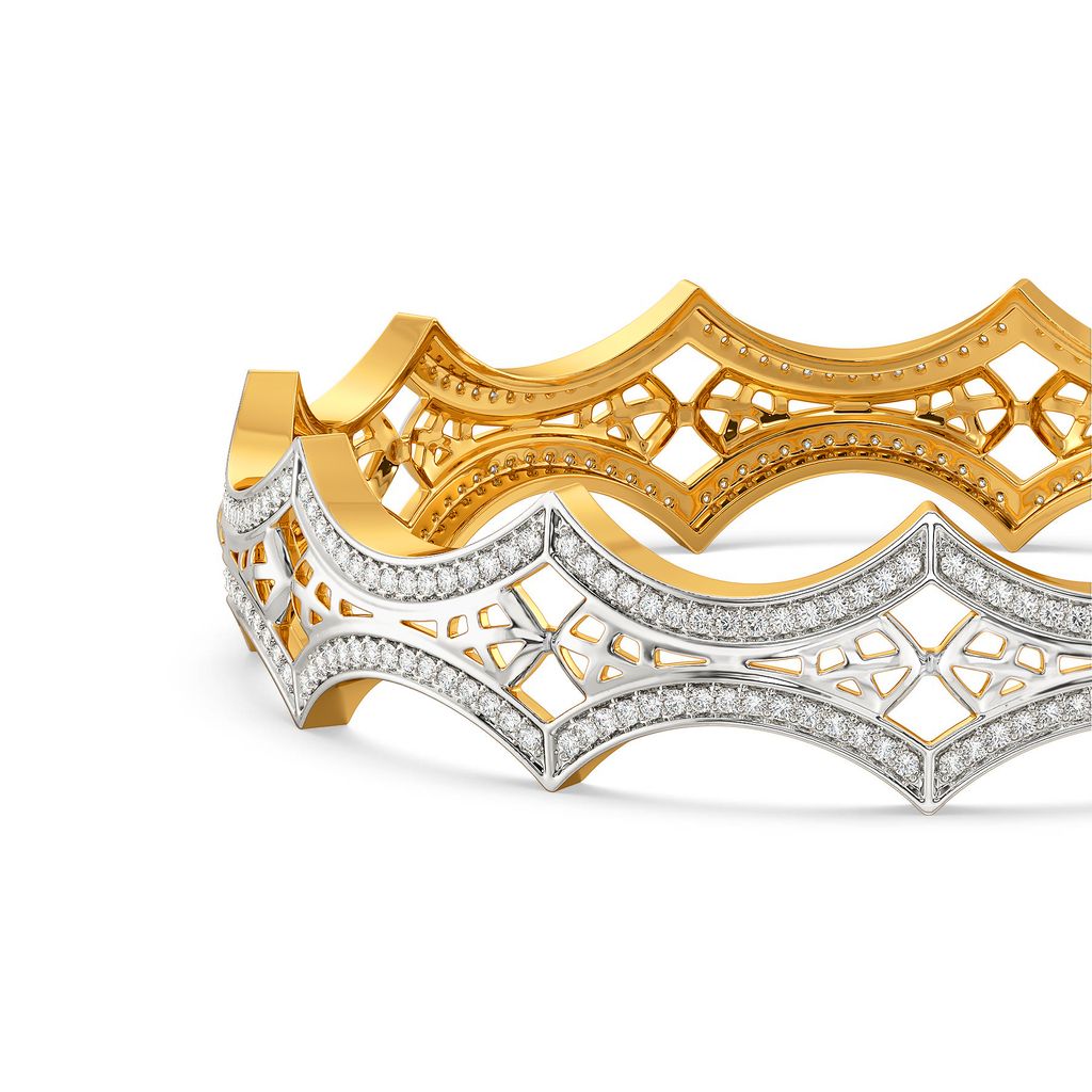 Lounge in Lattice Diamond Bangles