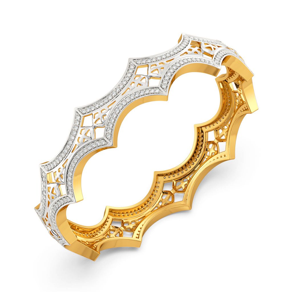 Lounge in Lattice Diamond Bangles