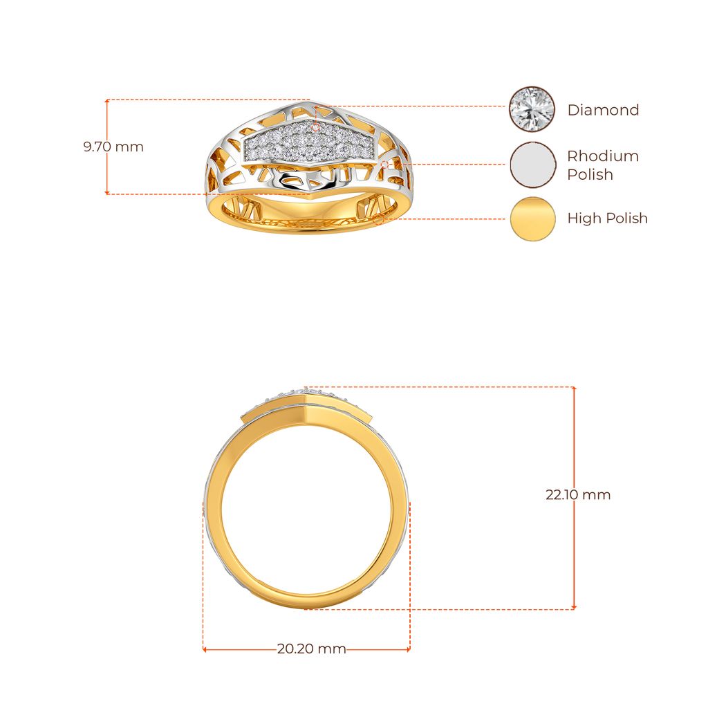 Armoured Chic Diamond Rings image