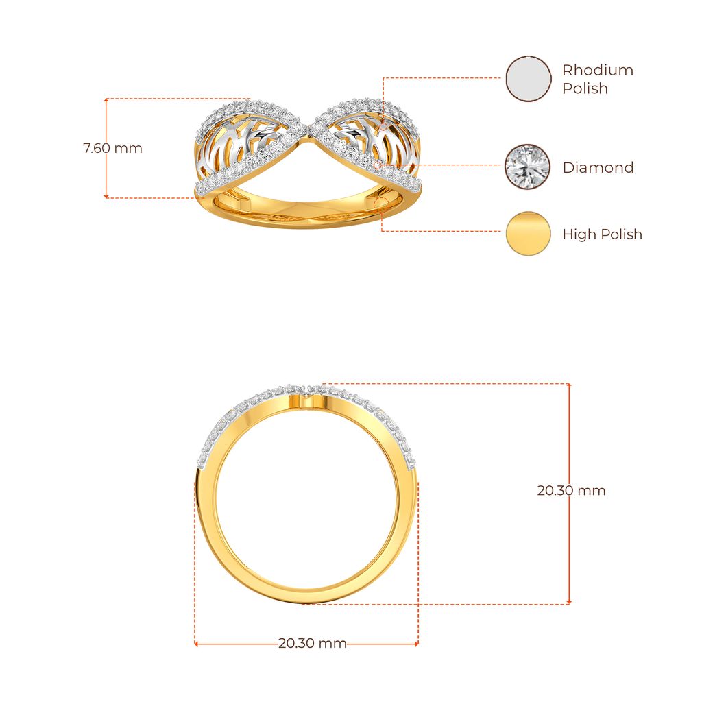 Net Me Bold Diamond Rings image