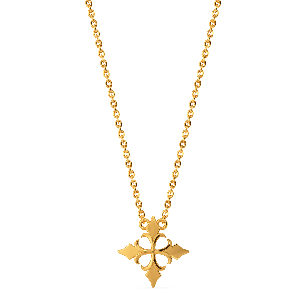 Flower of the Iris Gold Necklaces