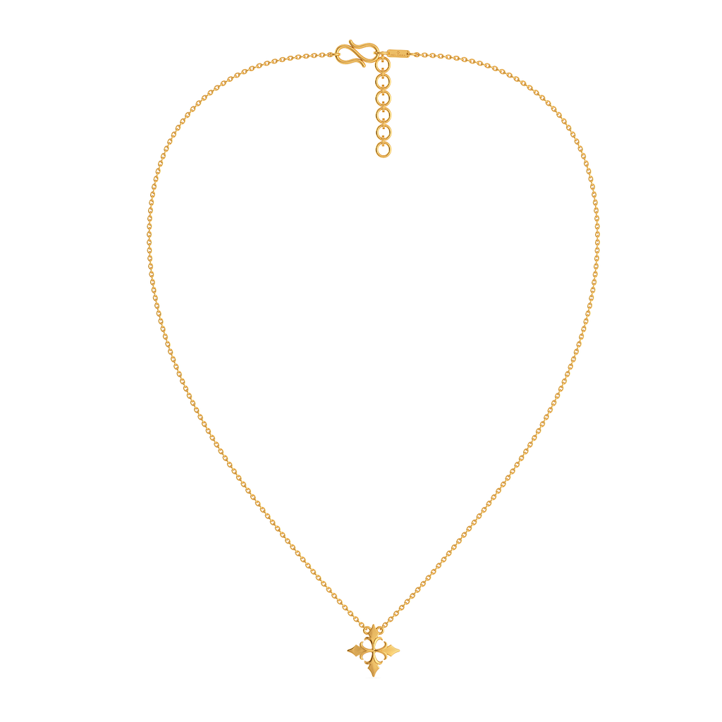 Flower of the Iris Gold Necklaces