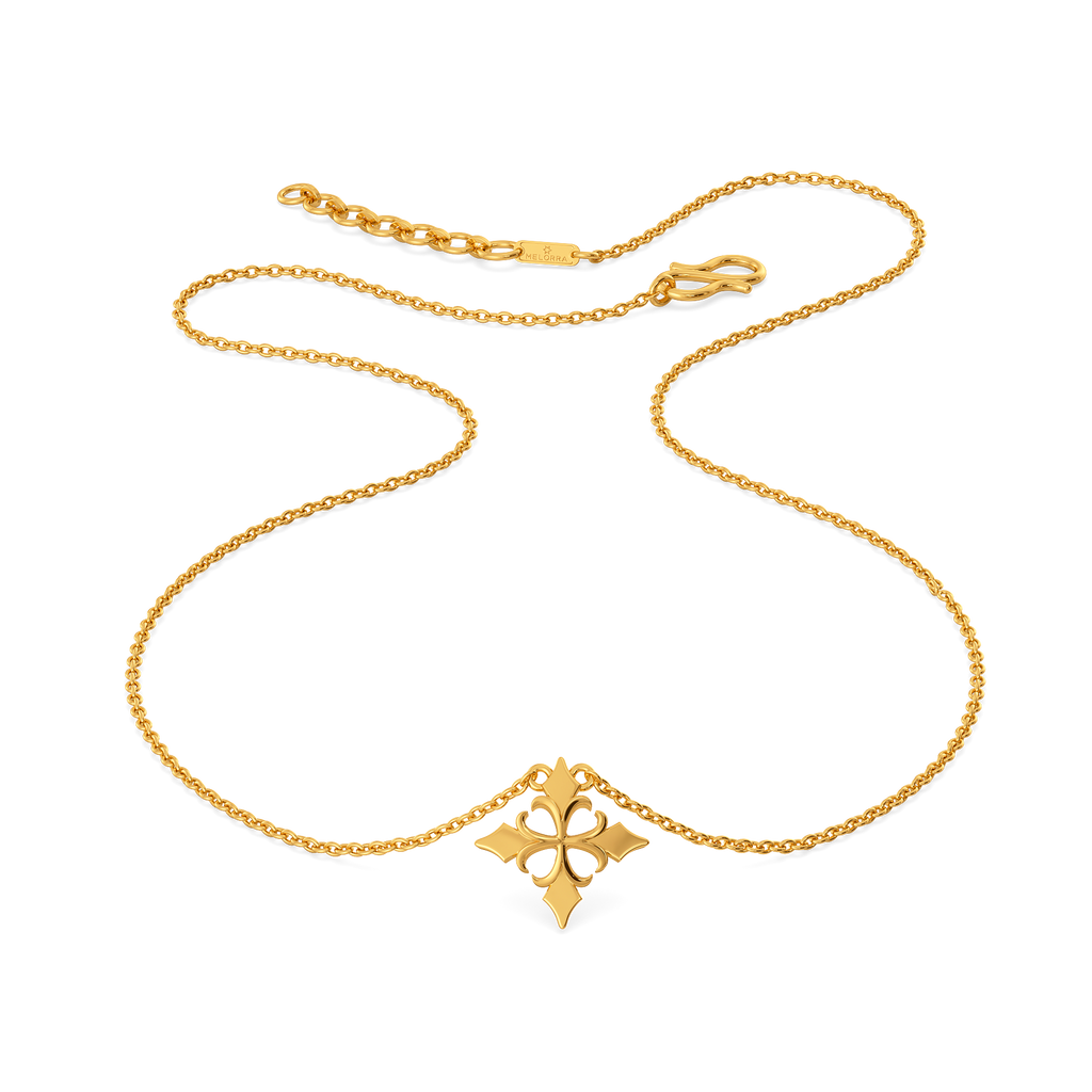 Flower of the Iris Gold Necklaces
