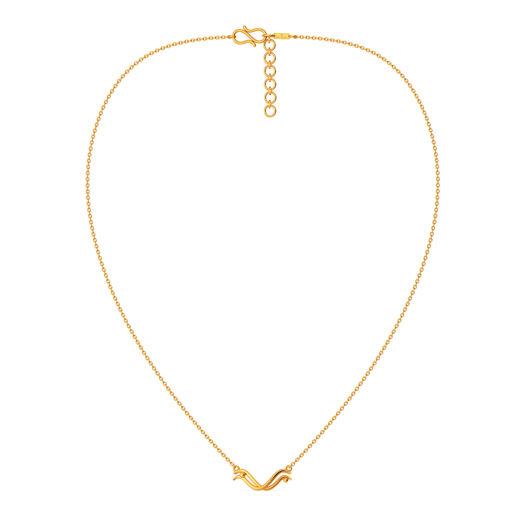 Curve Tas Gold Necklaces