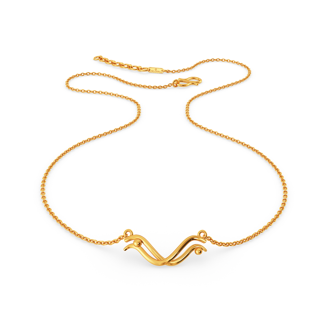 Curve Tas Gold Necklaces