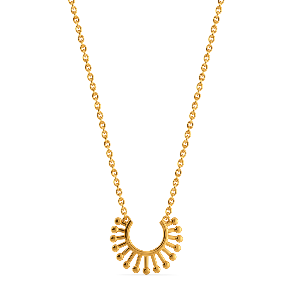 Fringed Gold Necklaces