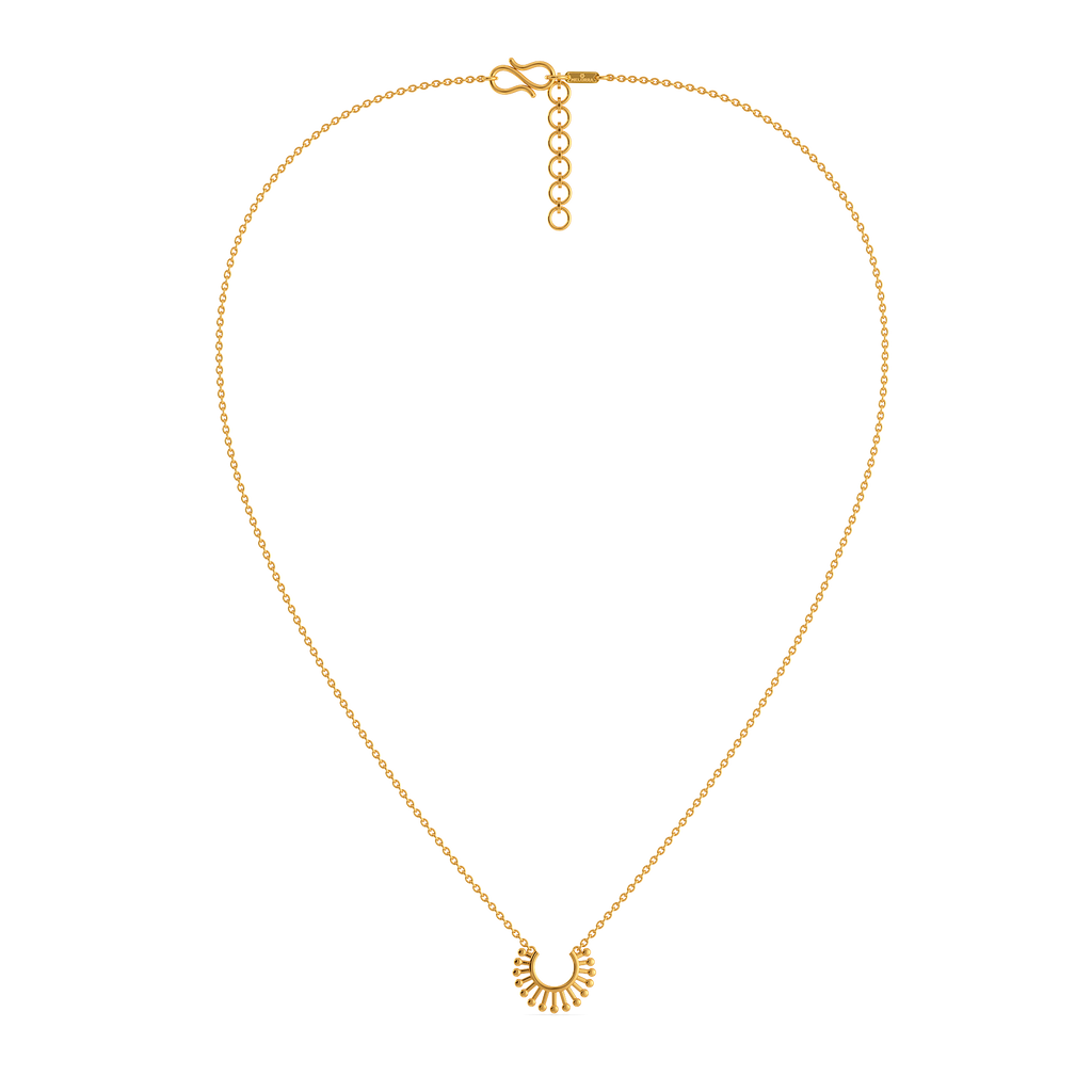 Fringed Gold Necklaces