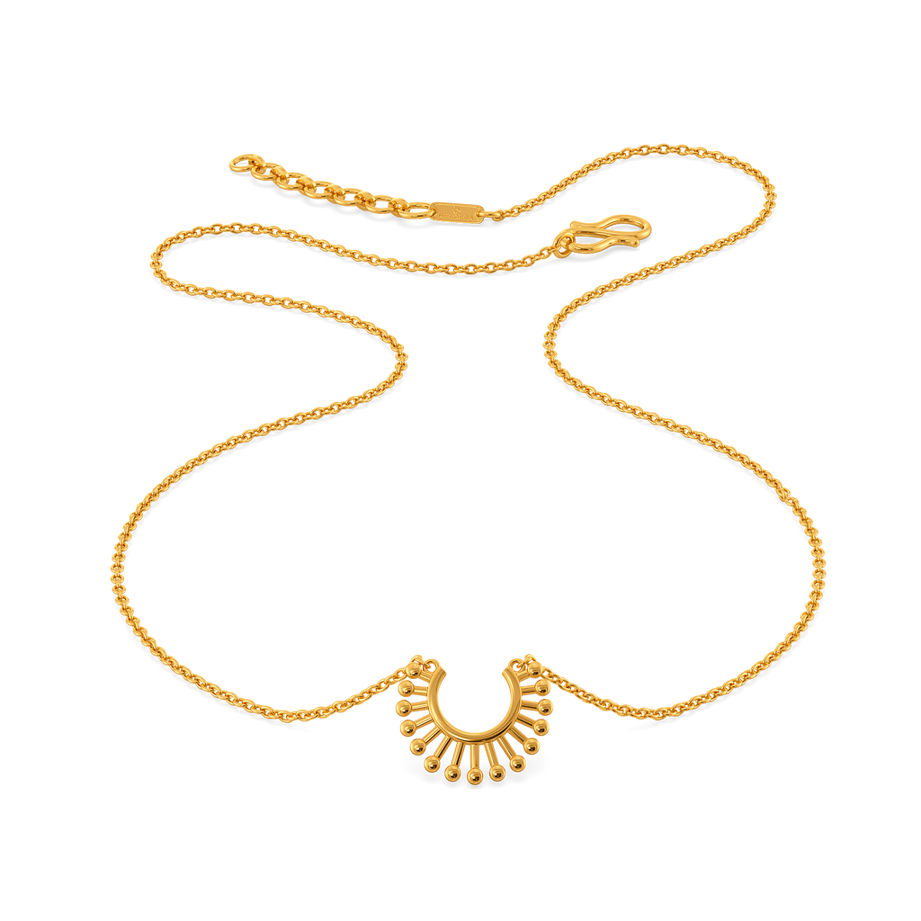 Fringed Gold Necklaces