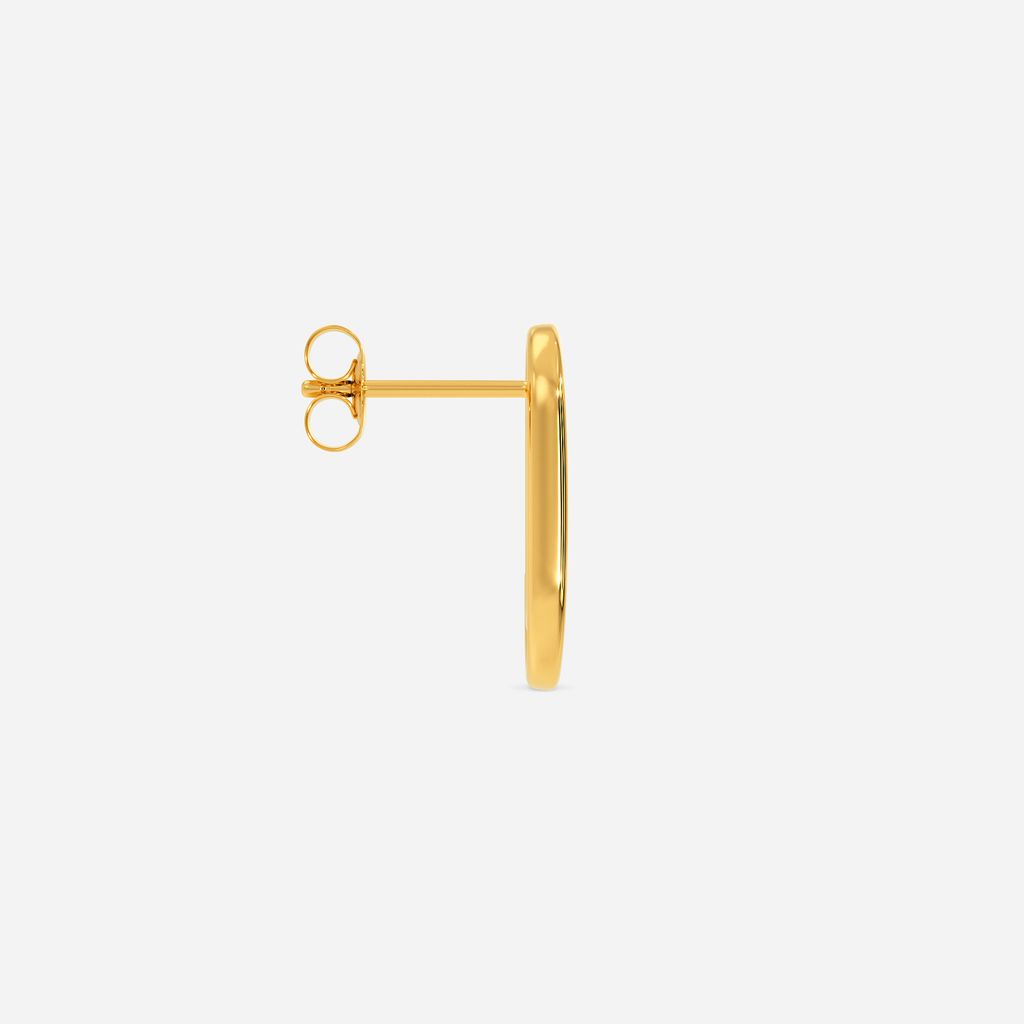 Groovy Swirls Gold Earrings