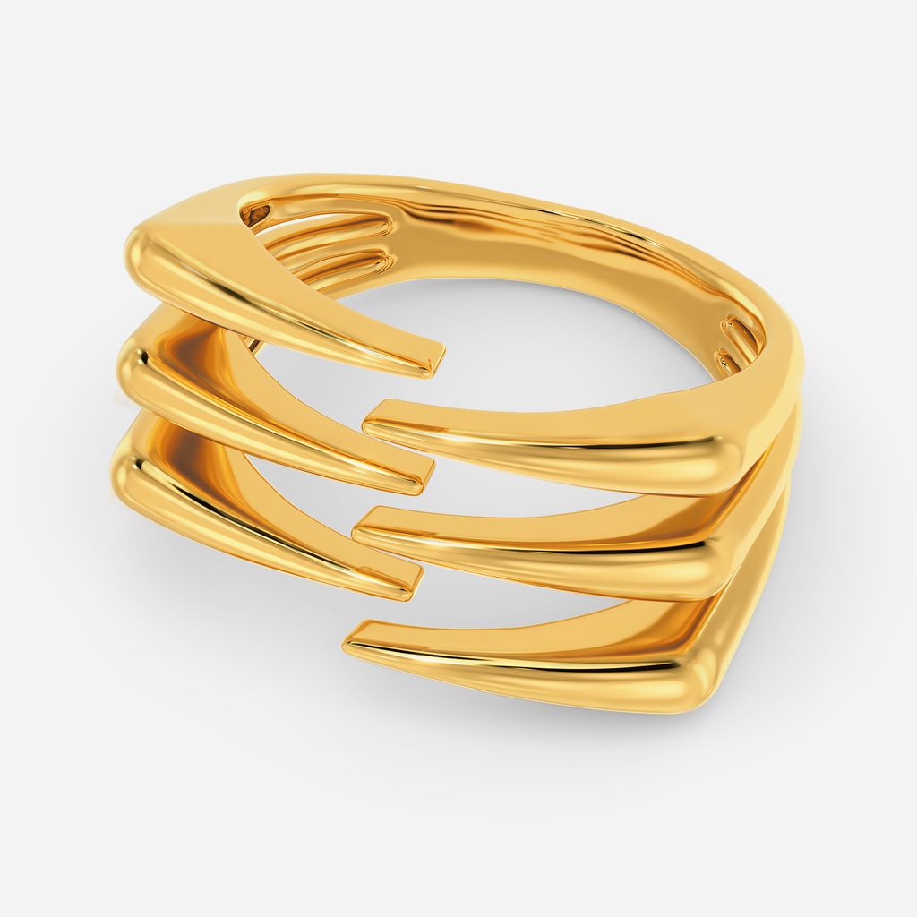 Nirvana 90s Gold Rings alternate view 2