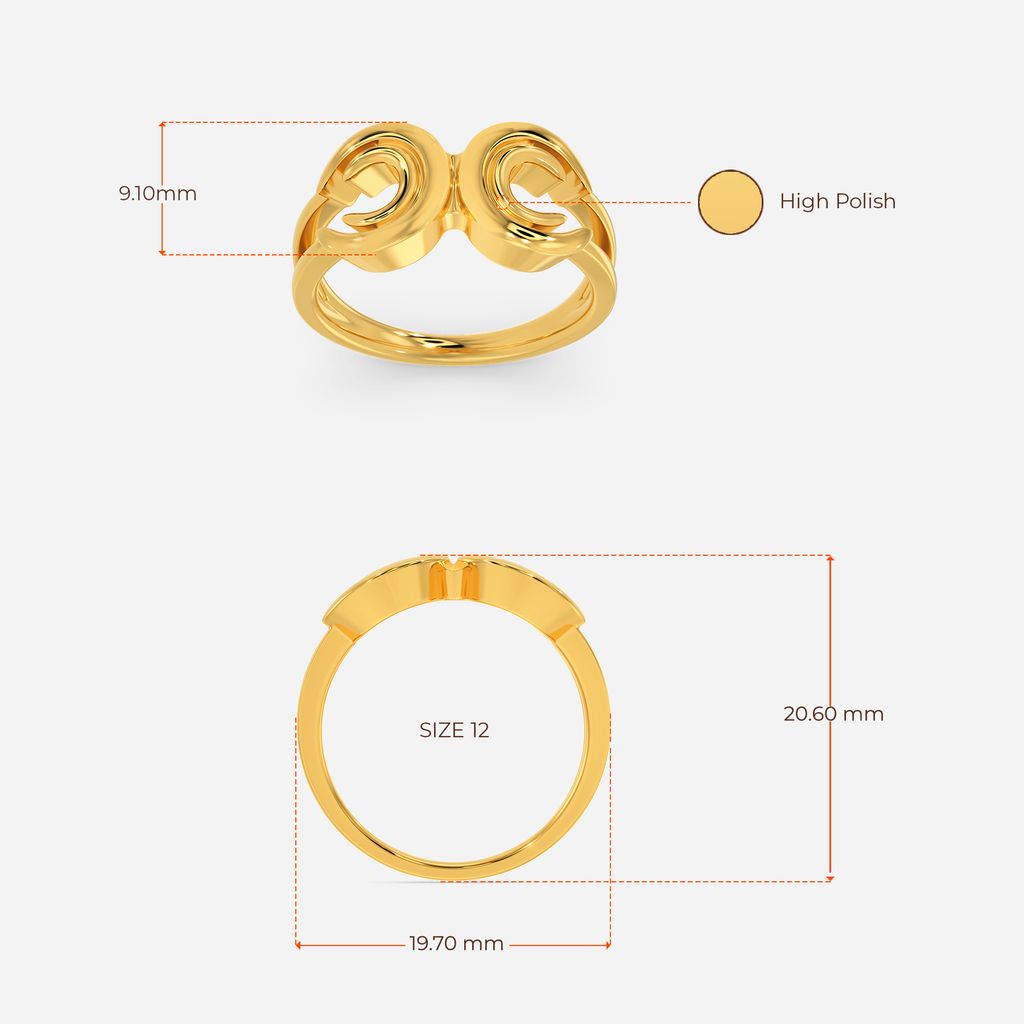 Clued to Loop Gold Rings image