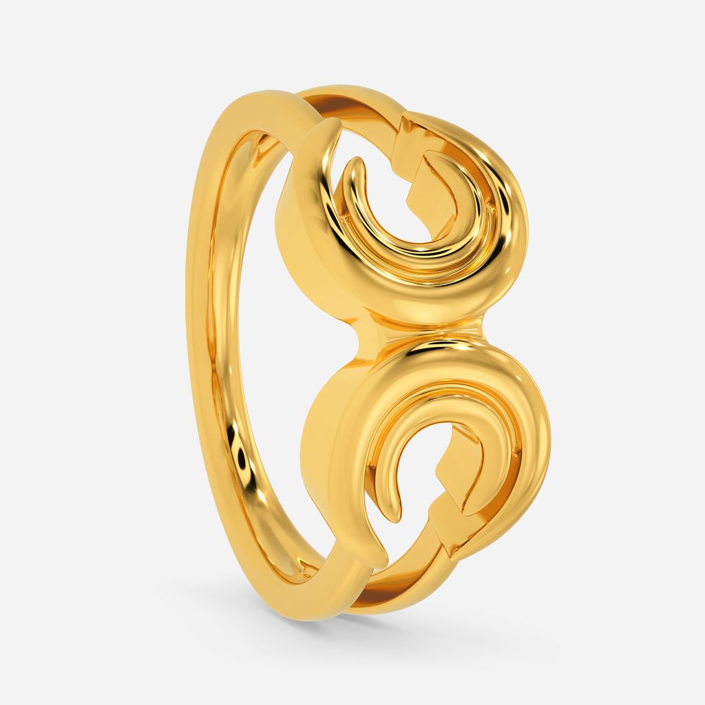 Clued to Loop Gold Rings image