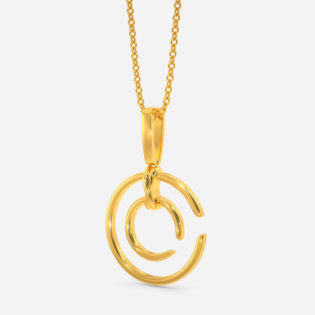 Clued to Loop Gold Pendants