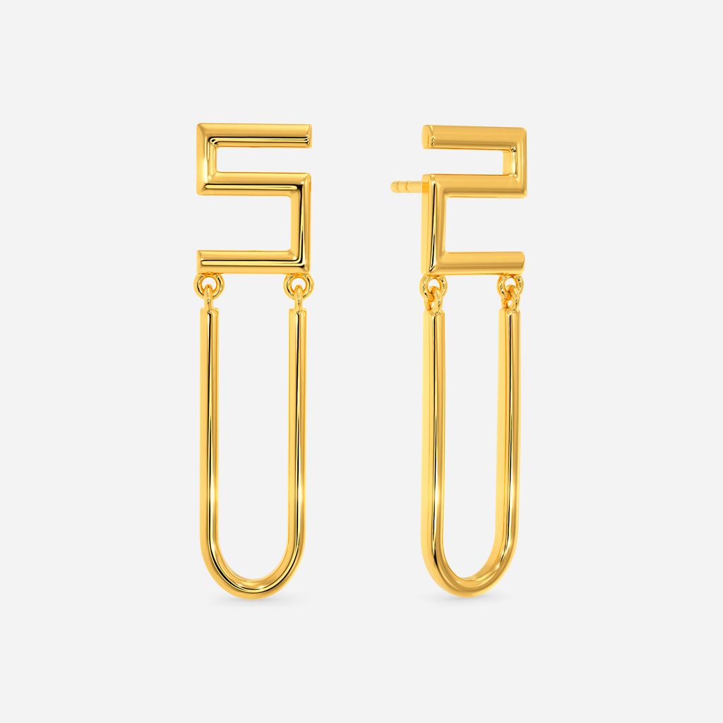 90s All The Time Gold Earrings