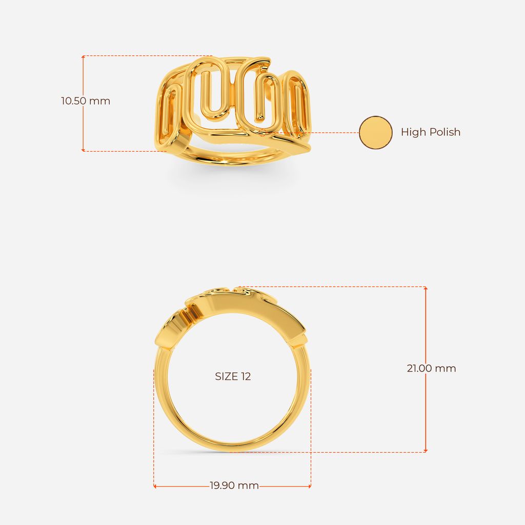 90s All The Time Gold Rings image