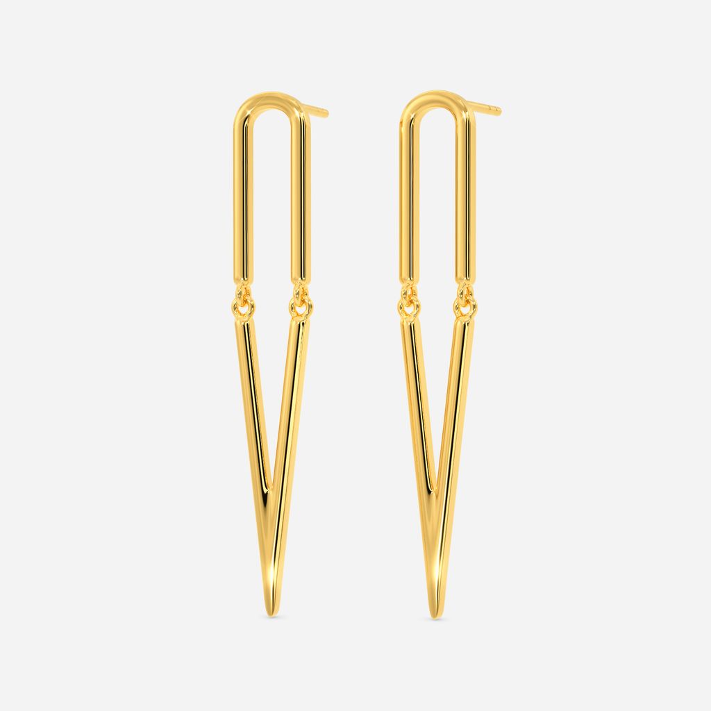 Minimal Mixtape Gold Earrings
