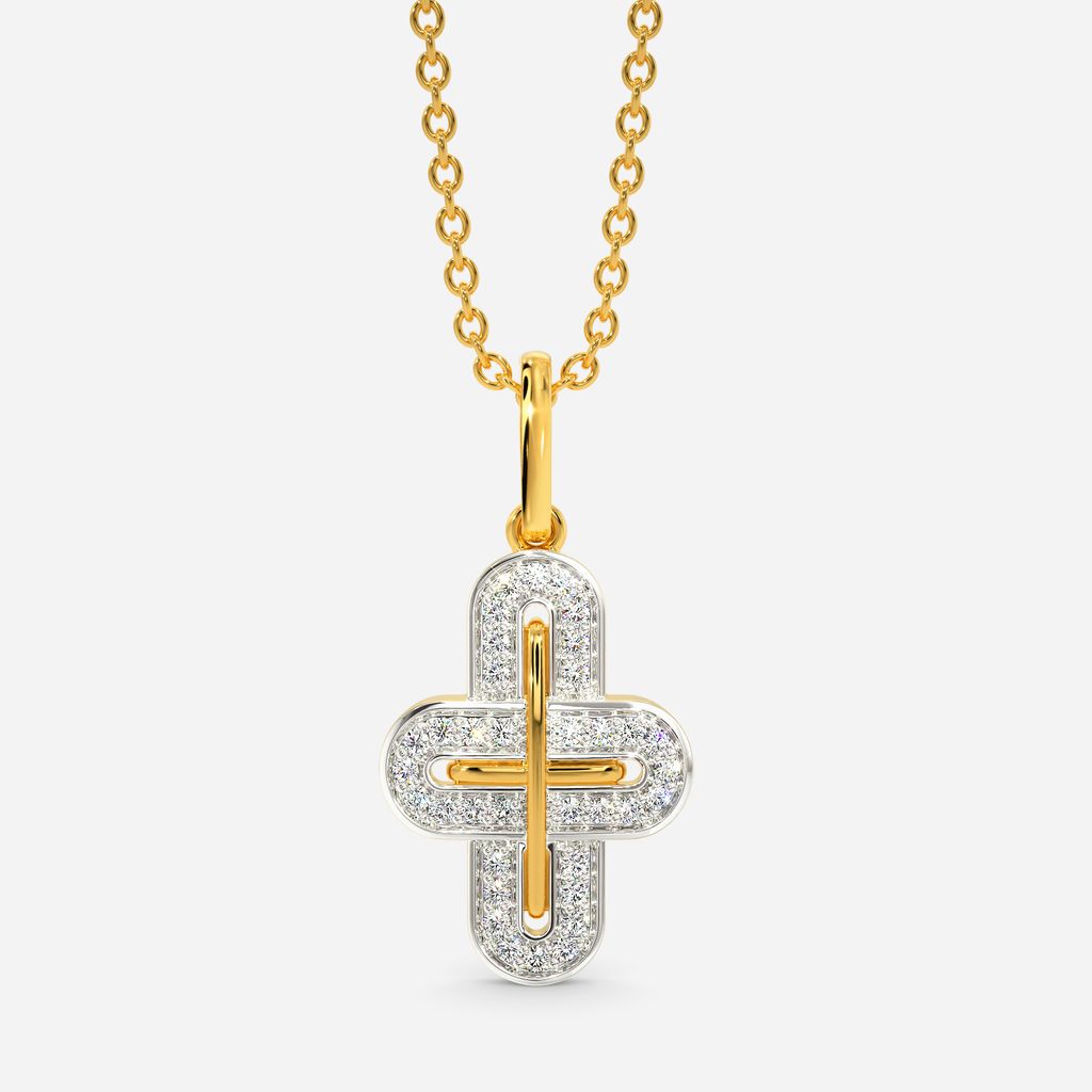 Minimal Gamble Diamond Pendants