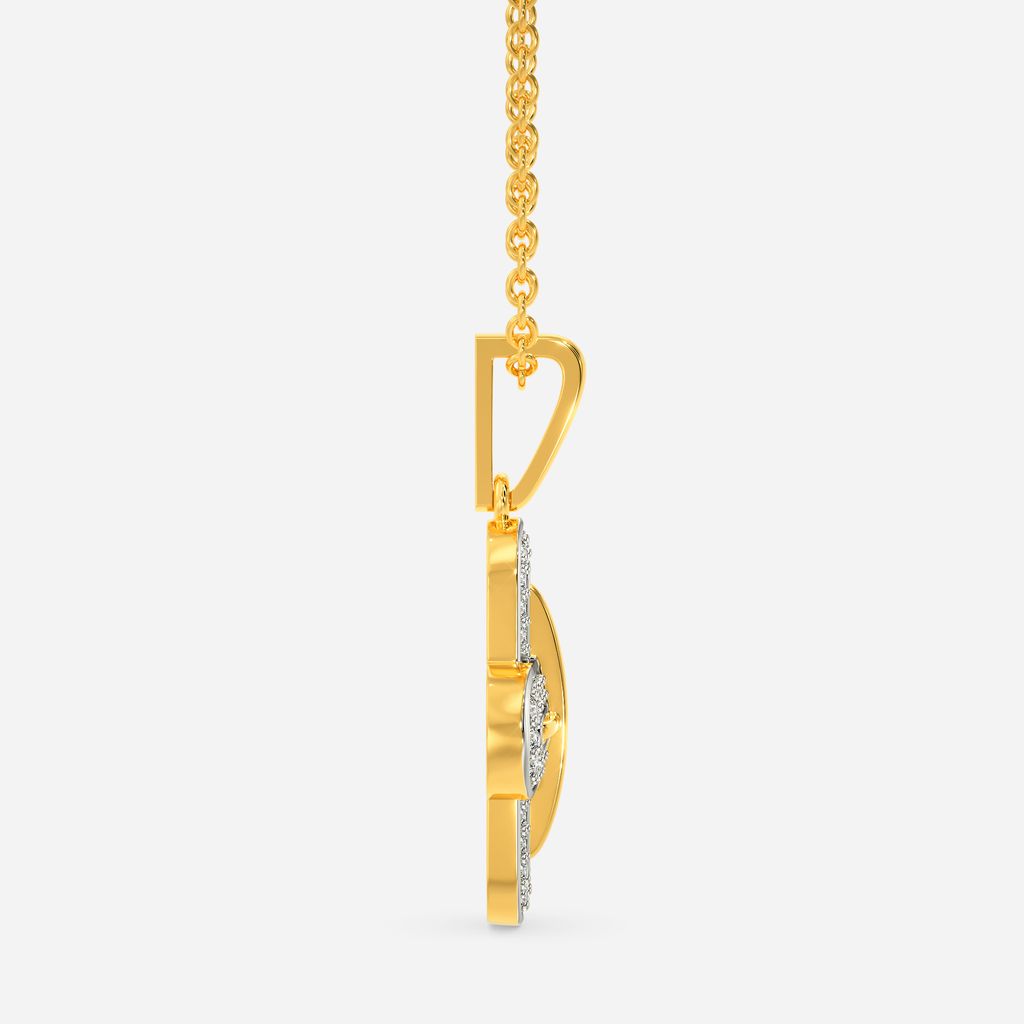 Minimal Gamble Diamond Pendants