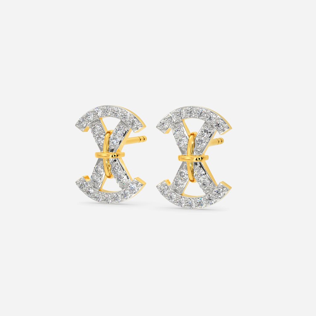 Minimal Gamble Diamond Earrings