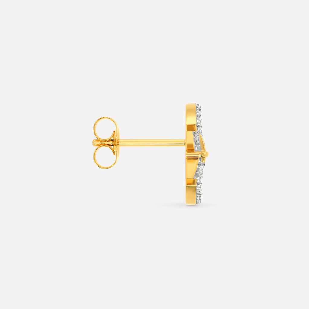 Minimal Gamble Diamond Earrings