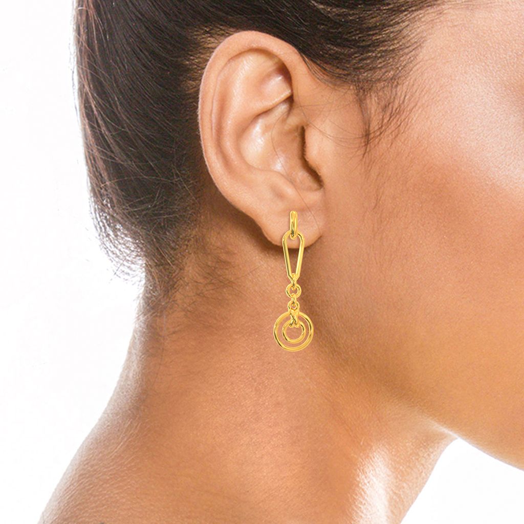 Pixie Penchants Gold Earrings