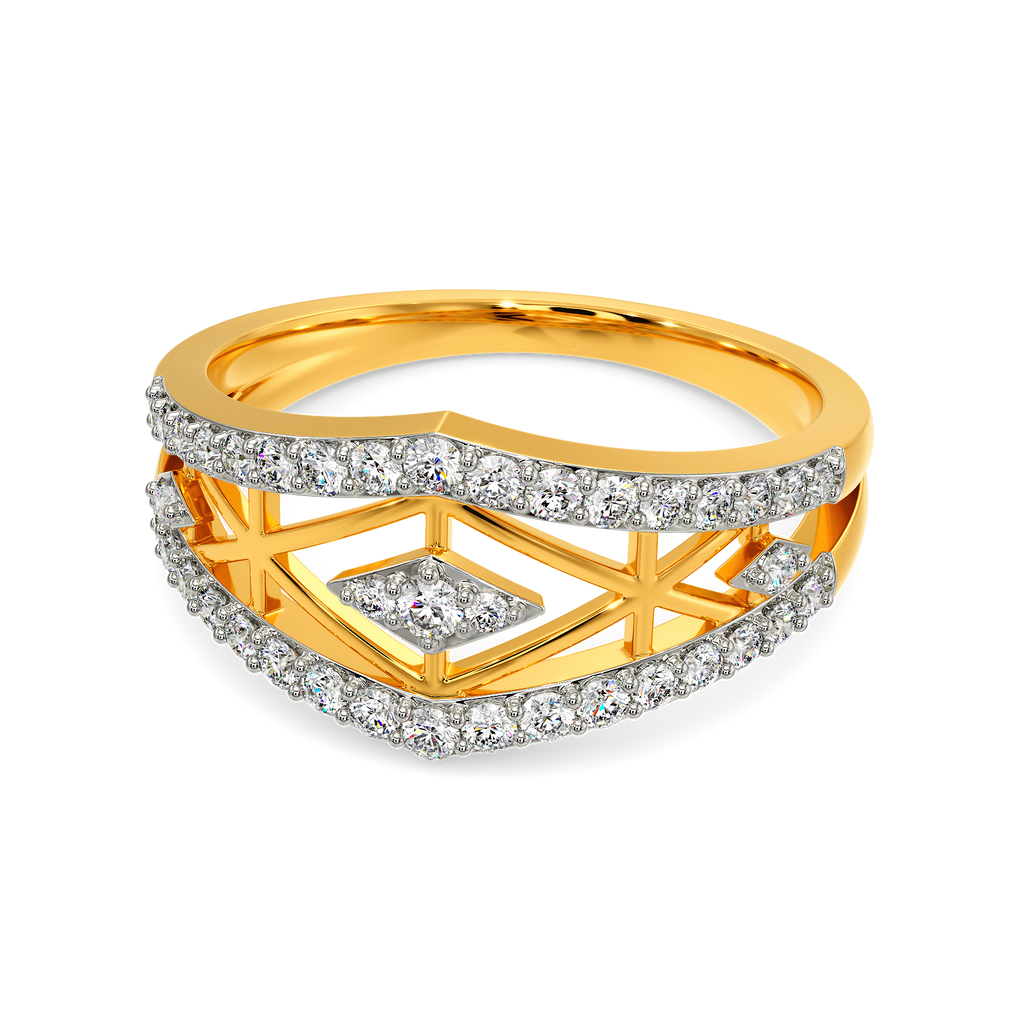 Netted Diamond Rings alternate view 2