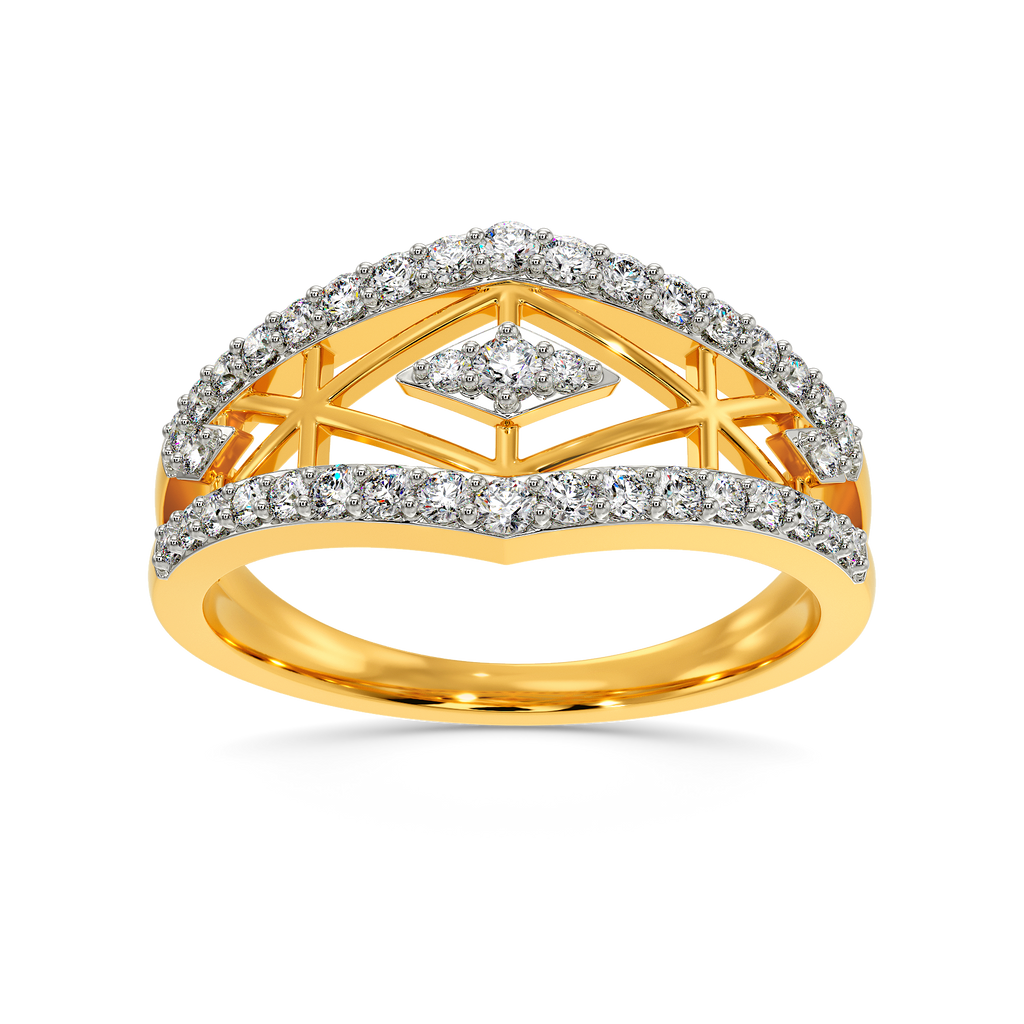Netted Diamond Rings alternate view 3