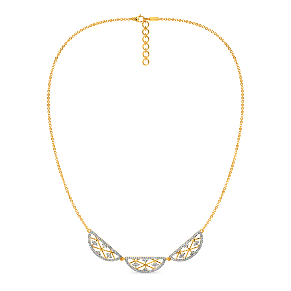 Netted Diamond Necklaces