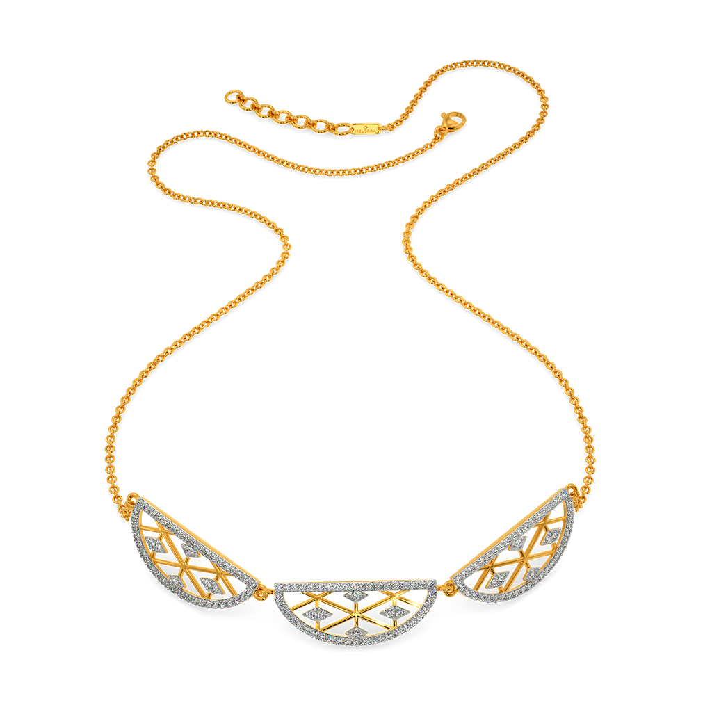 Netted Diamond Necklaces