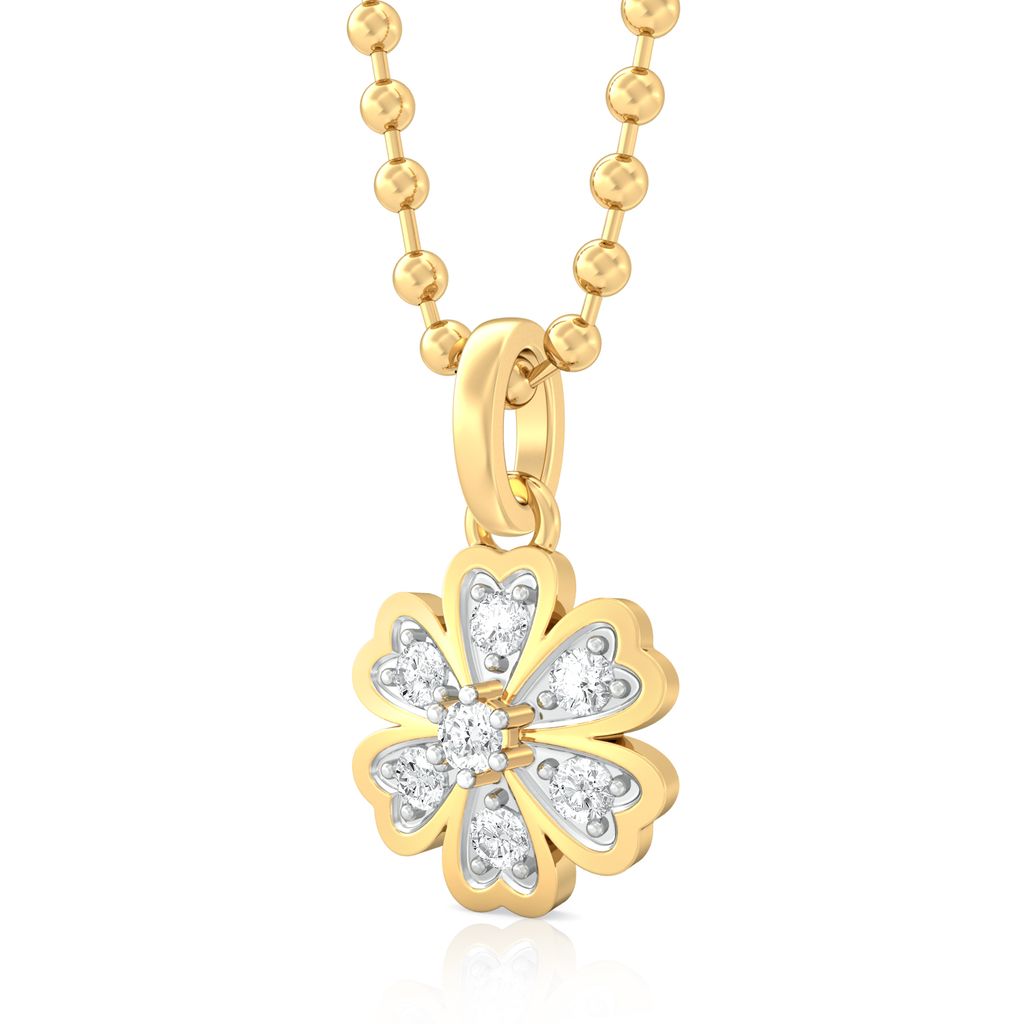 Star of Hearts Diamond Pendants