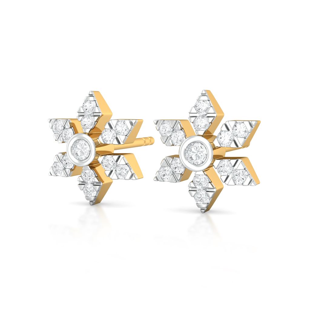 Crochet Cluster Diamond Earrings