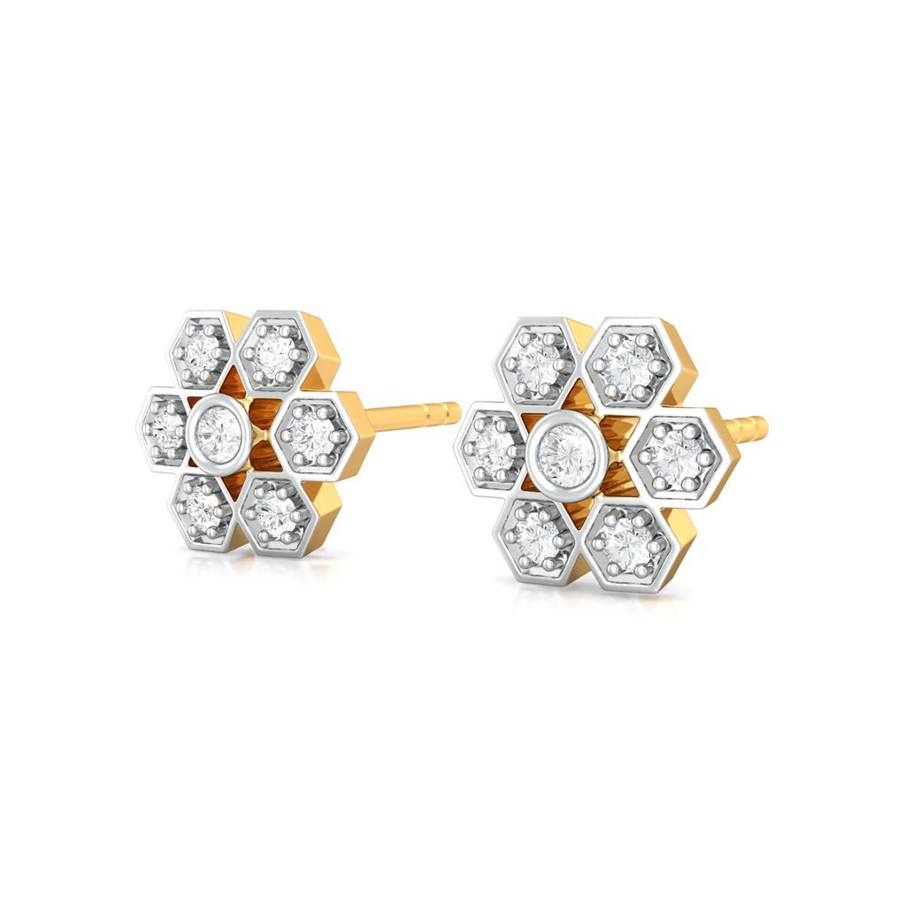 Dots and Diamonds Diamond Earrings