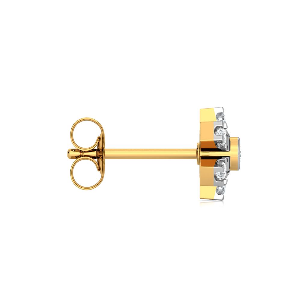 Pin Wheeling Diamond Earrings