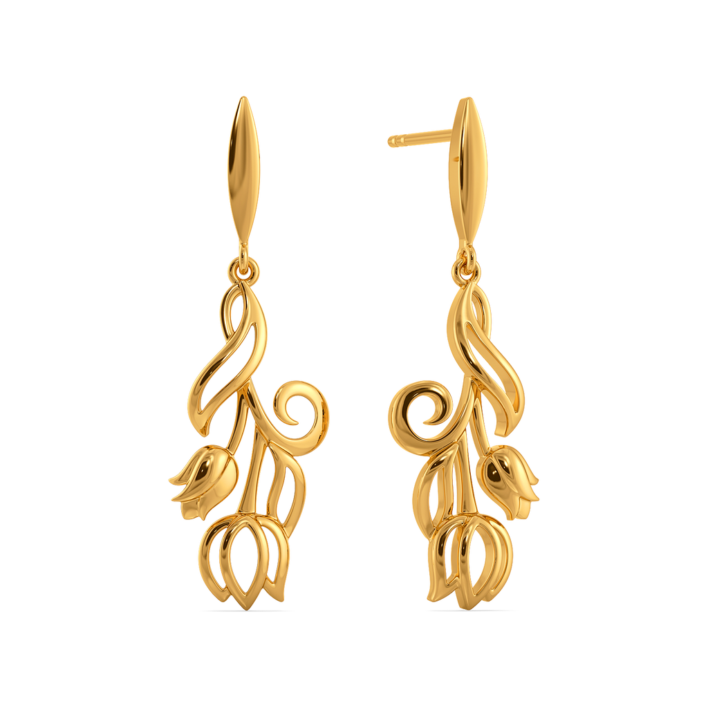 Tradition Meets Trend Gold Earrings