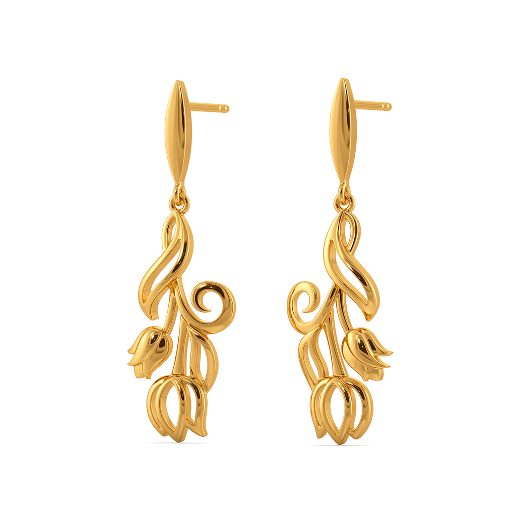Tradition Meets Trend Gold Earrings