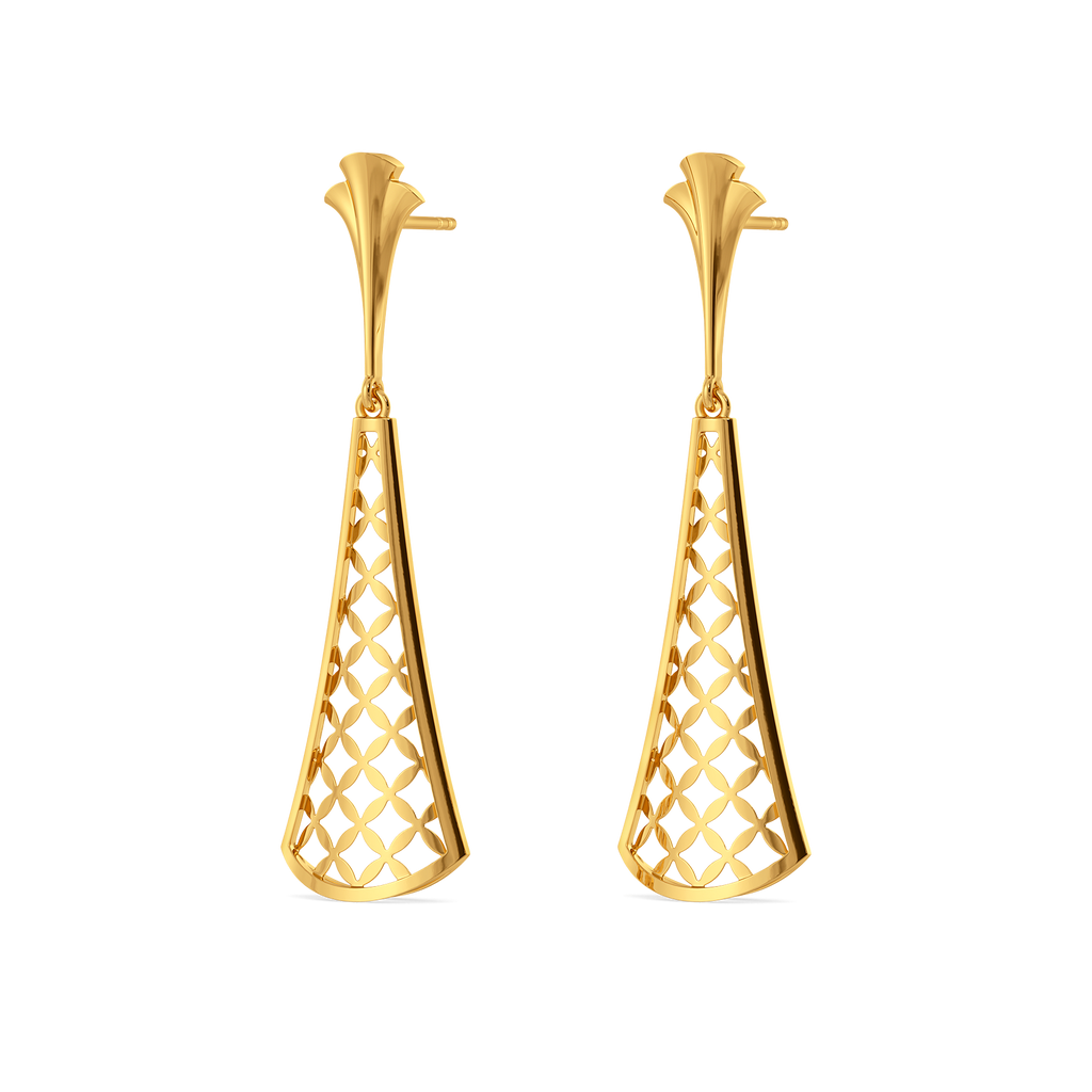 Vow Weave Gold Earrings