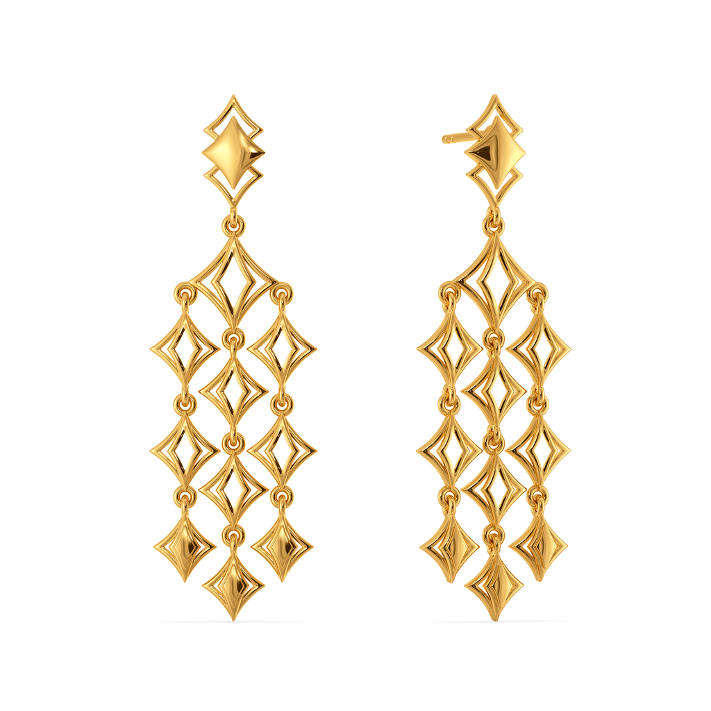 Sacred Symmetry Gold Earrings