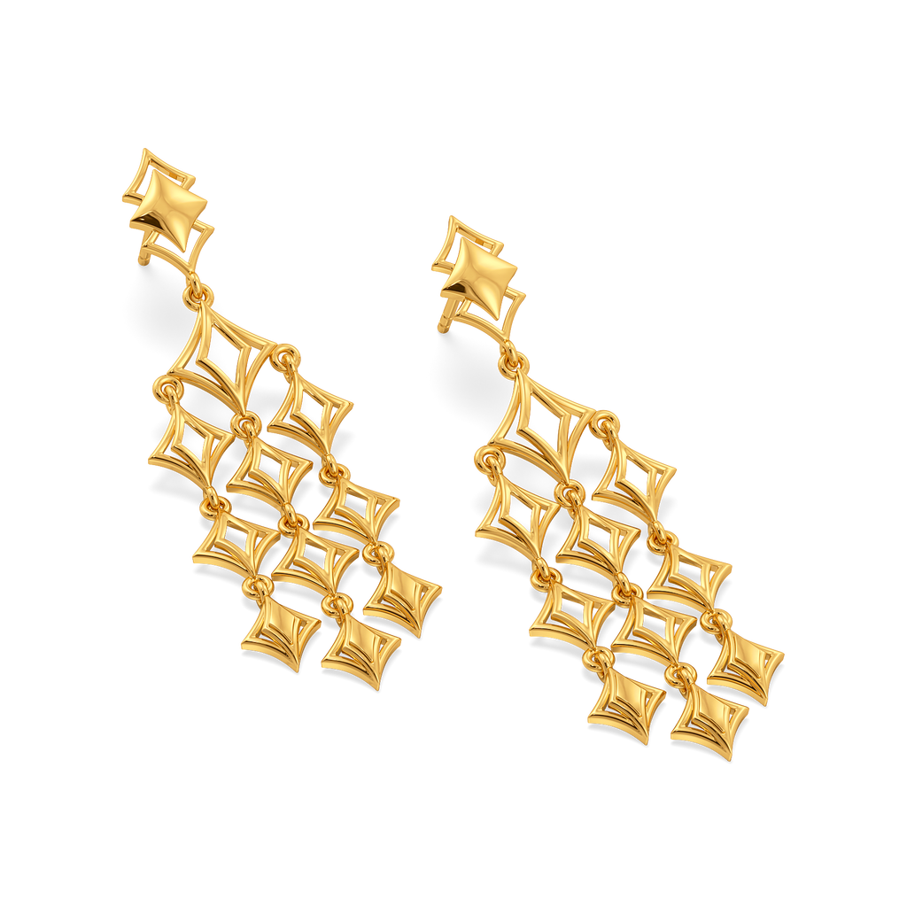 Sacred Symmetry Gold Earrings