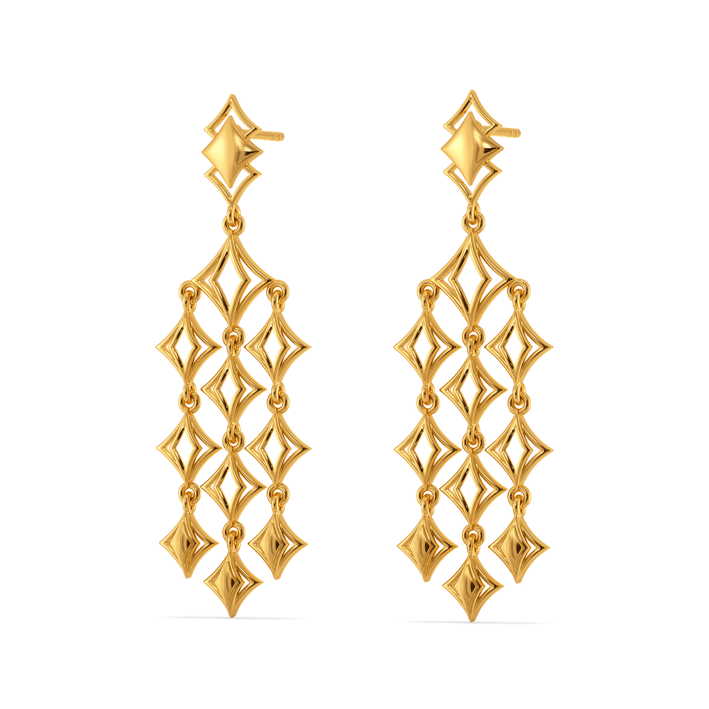 Sacred Symmetry Gold Earrings