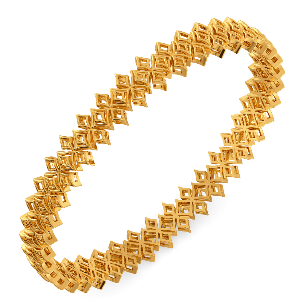 Sacred Symmetry Gold Bangles