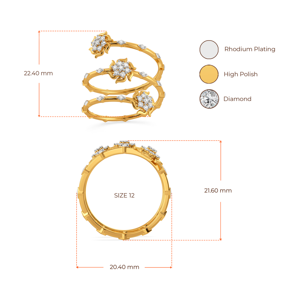 Petals of Celebration Diamond Rings image