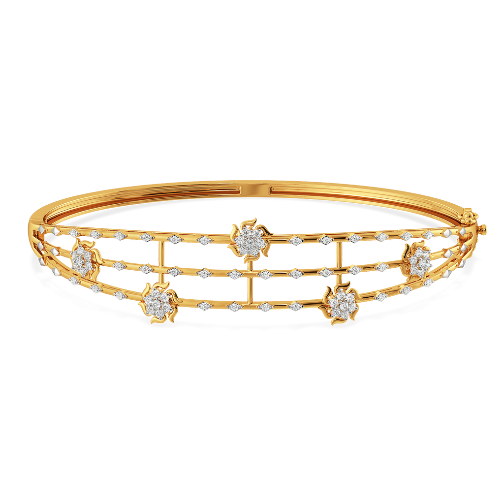 Petals of Celebration Diamond Bangles