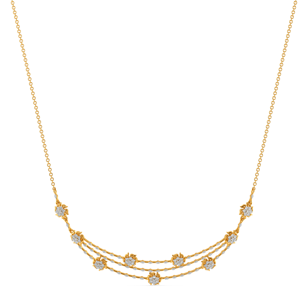 Petals of Celebration Diamond Necklaces