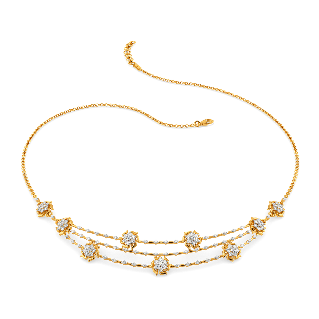 Petals of Celebration Diamond Necklaces