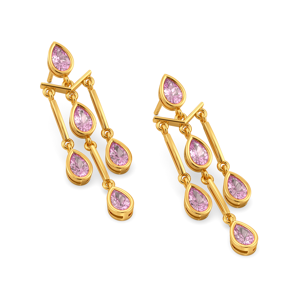 Pink Moments Gemstone Earrings