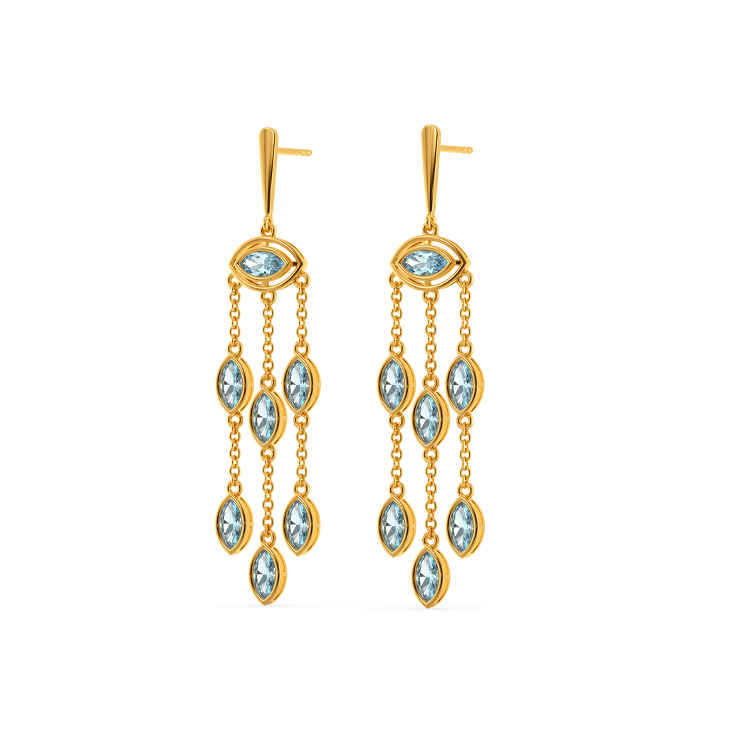 Walk Down the Aisle Gemstone Earrings