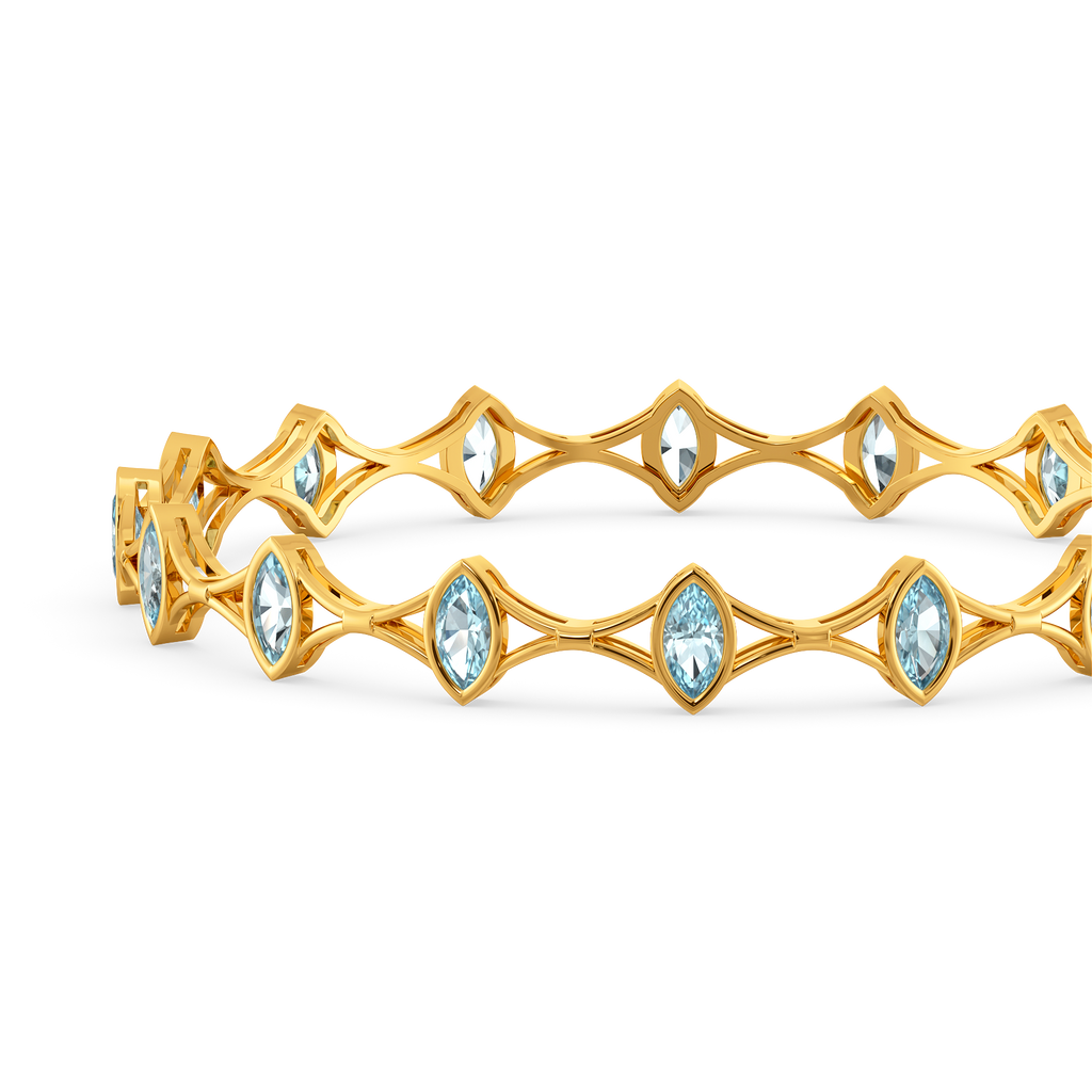 Walk Down the Aisle Gemstone Bangles