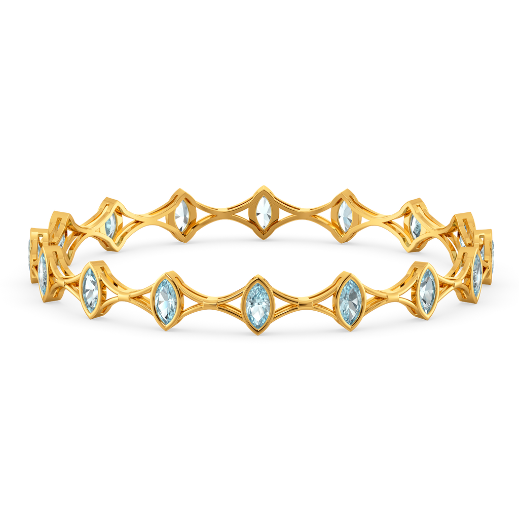 Walk Down the Aisle Gemstone Bangles
