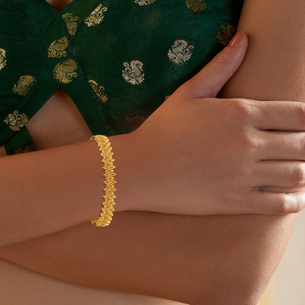 Sacred Symmetry Gold Bangles