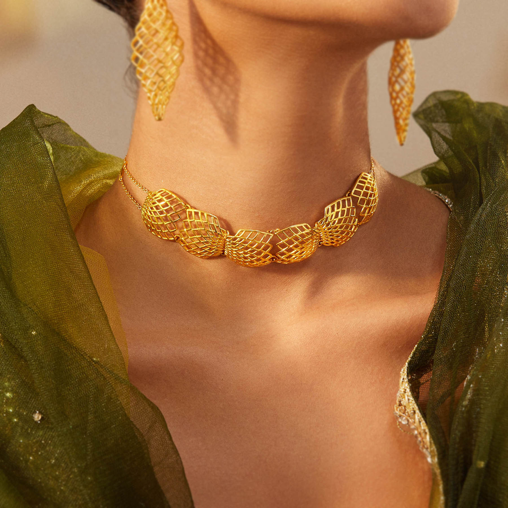 Under The Net Spell Gold Necklaces